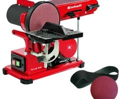 Einhell Ponceuse à Bande 4419255 TC-US 400 Ponceuse D'établi / à Disque Et à Bande