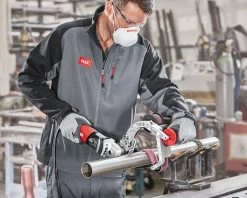 Flex-tools Ponceuse Spéciale 453463 BRE 8-4 INOX SET Ponceuse à Bande Tubulaire Et Lime à Bande TRINOFLEX