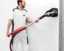 Flex-tools Ponceuse Mur Et Plafond 494542 GE 7 + MH-T + SH Ponceuse Girafe Pour Murs Et Plafonds Avec Système De Tête Interchangeable