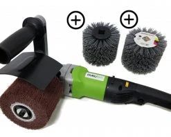 DuroTec Décapeur à Rouleau Brosseuse Bois, Avec Brosses En Nylon WT100/800DE