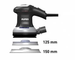 Rupes Ponceuse Excentrique RU-ER153TES Ponceuse à Orbite Aléatoire Avec Aspiration Intégrée 150mm 310W